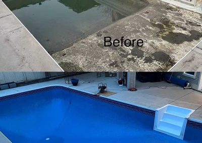 Empire Pool & Patio before cleaning